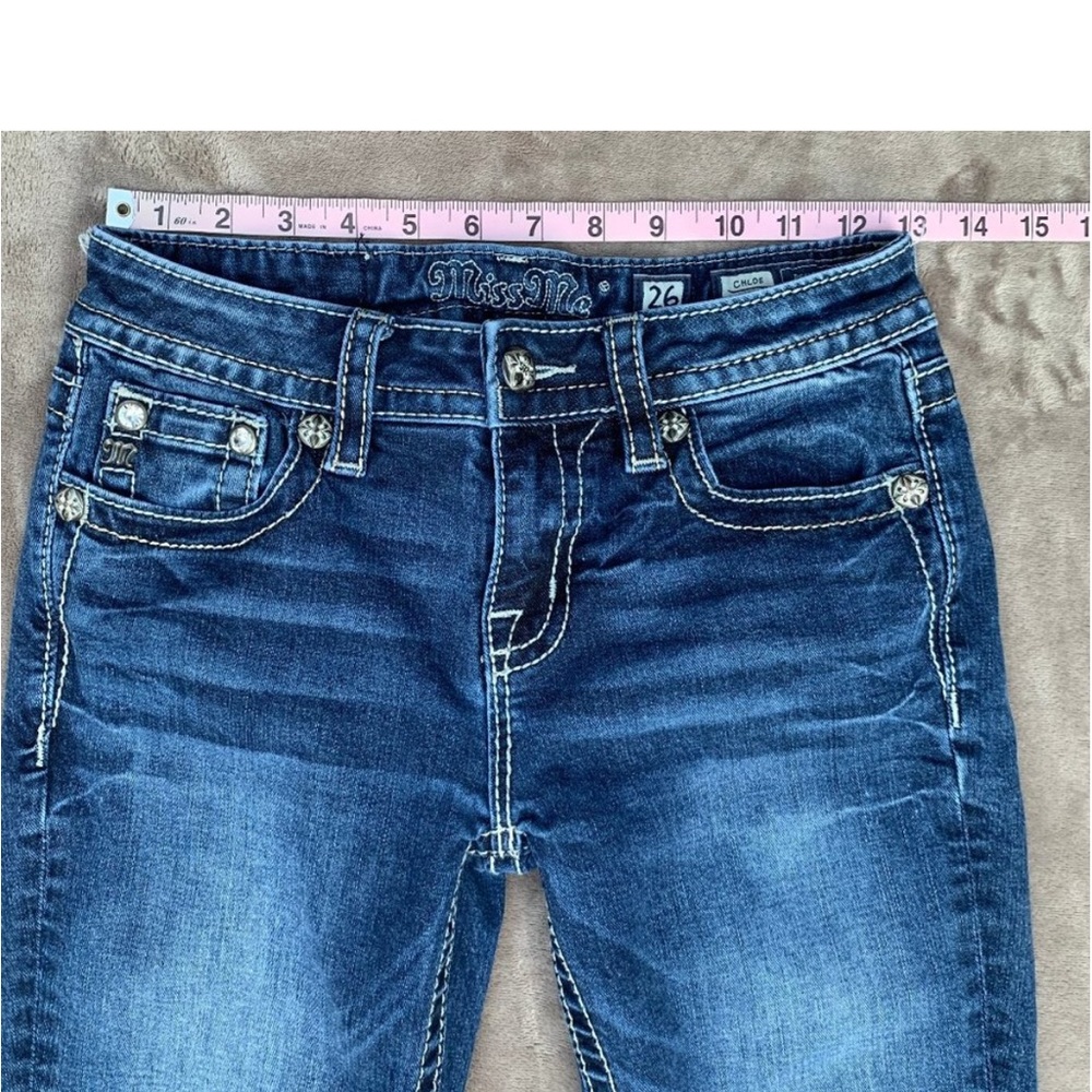 Miss Me Chloe Boot Cut Dream Catcher Pocket Mid Rise Jeans